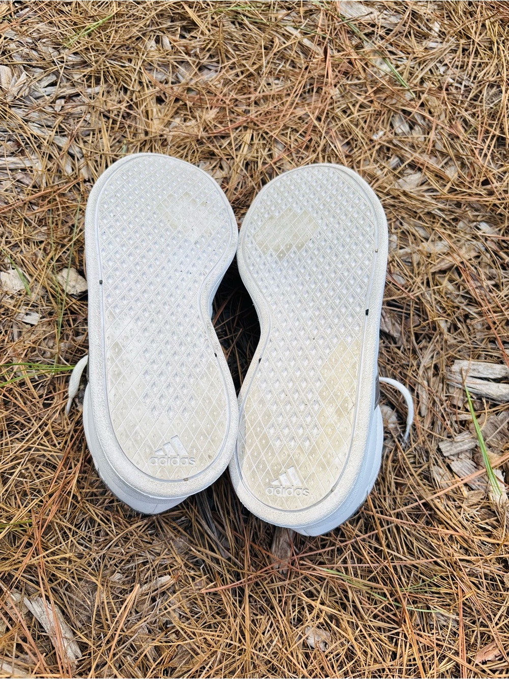 Adidas Breaknet 2.0 Women’s White Sneakers with Metallic Silver Stripes size 9.5 - Picture 10 of 11